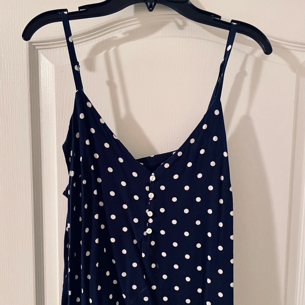 Old Navy blue polka dot cami
